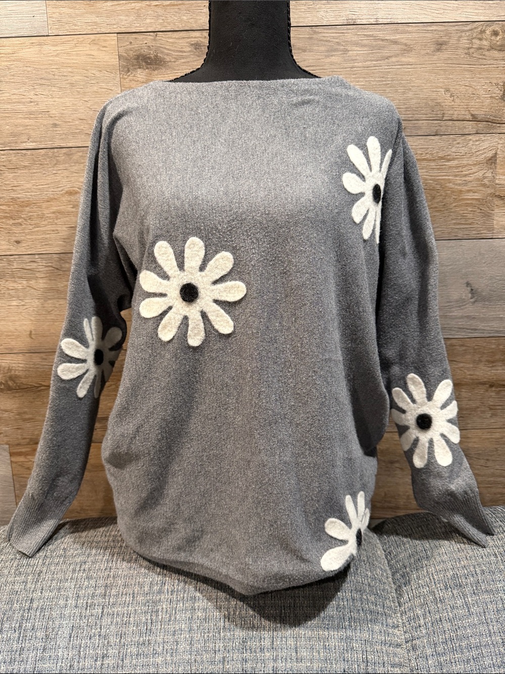 Heather Gray Pullover Sweater